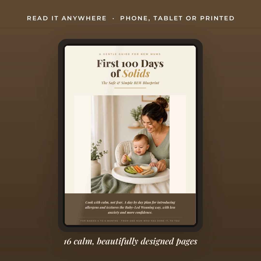 First 100 Days of Solids: The Safe & Simple Baby-Led Weaning (BLW) Blueprint (PDF Guide)